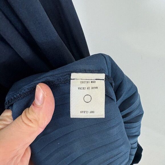 Current Air Aurelie Navy Pleated Mini Dress sz S - Picture 7 of 13